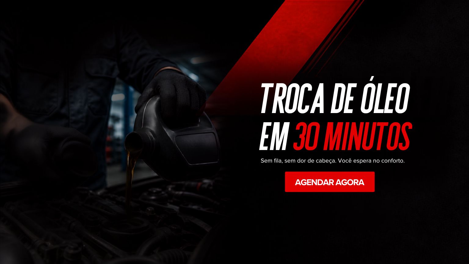 Troca de óleo em 30 minutos