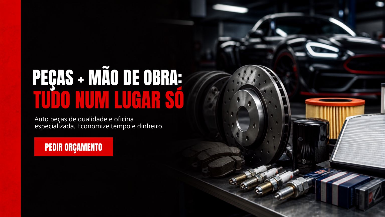 Peças + mão de obra: tudo num lugar só